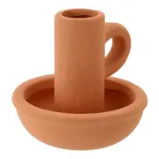 CASTIÇAL COM ALÇA TEMBÉ - ARGILA CRUA - Foto 2
