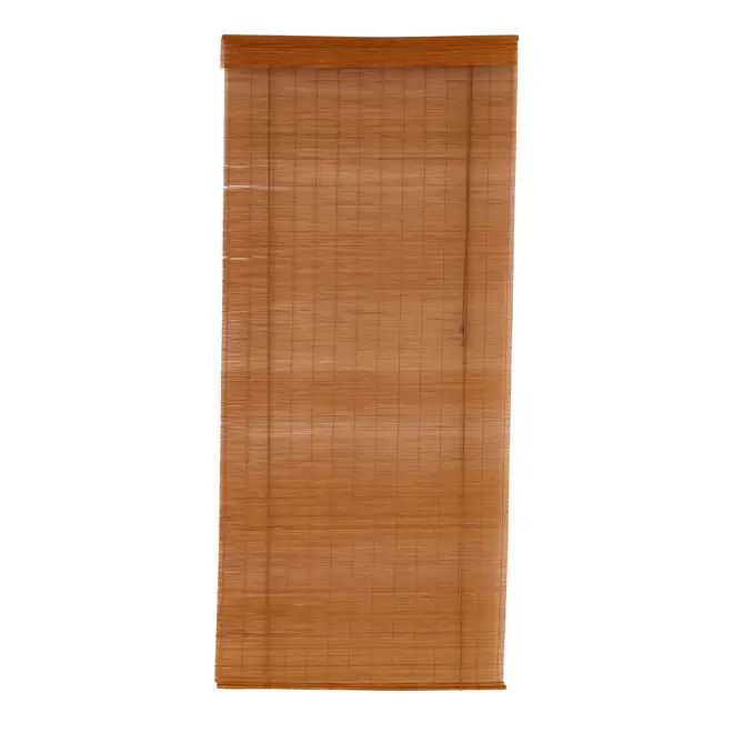PERSIANA ROLL COM BANDÔ 1 M X 2.20 M BAMBU BAMBA - NOZES/BEGE - Foto 1