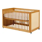 BERÇO COM PALHINHA 70 CM 2 EM 1 - BERÇO/MINICAMA PALHANDI - AMÊNDOA/NATURAL - Foto 5