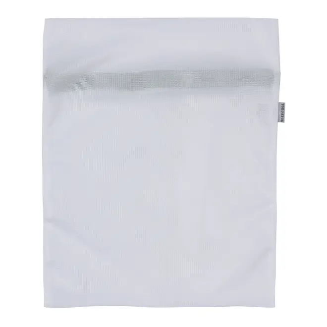SACO PROTETOR PARA LAVAR ROUPA 40 CM X 31 CM SAFE - BRANCO/SÁLVIA - Foto 4