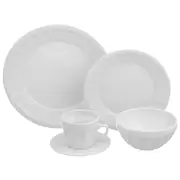 APARELHO DE JANTAR 20 PEÇAS PINGADA - BRANCO - Foto 1