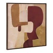 ABSTRACTION QUADRO 83 CM X 83 CM - MARROM/CHAMPANHE - Foto 2
