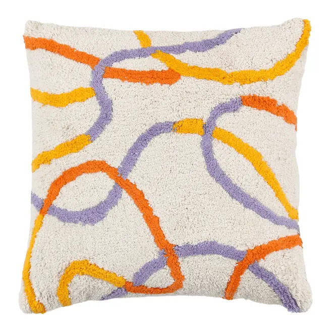 ALMOFADA 45 CM X 45 CM FLOW - FLANDRES/CORES CALEIDOCOLOR - Foto 1