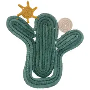 DESCANSO 26 CM X 21 CM CACTOS AGRESTE - VERDE/FIBRA CLARA - Foto 1