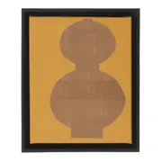 QUADRO 17 CM X 21 CM SUNAMU II - PRETO/ZAFFRON - Foto 1