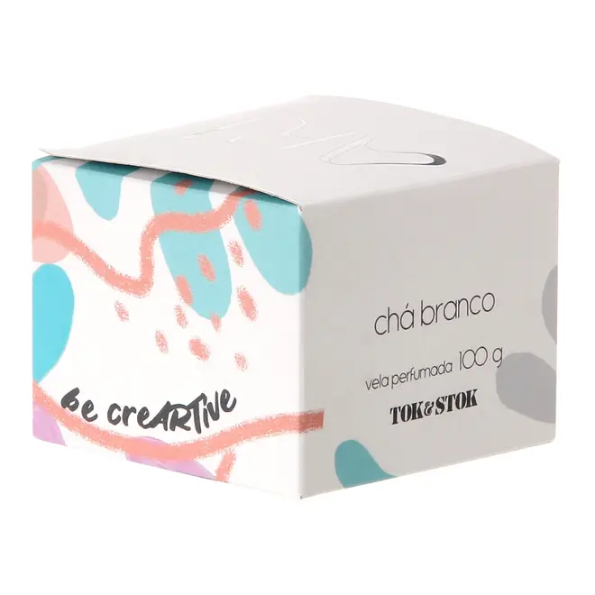 VELA PERFUMADA POTE CHÁ BRANCO ART - CORES CALEIDOCOLOR - Foto 3