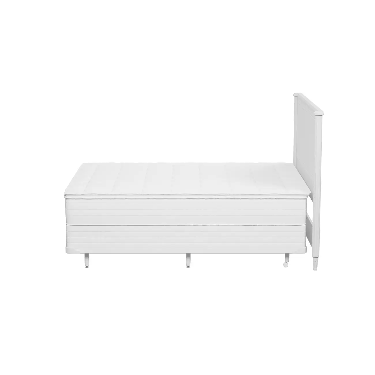 CAMA DE CASAL/QUEEN REGENCE MIDDY - BRANCO PROVENCE/BRANCO - Foto 3