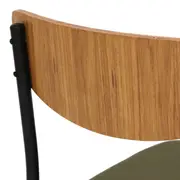 CADEIRA DE JANTAR ATOM - PRETO/MUSGO - Foto 7