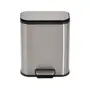 LIXEIRA 5 L LEXING - INOX/PRETO - Foto 1