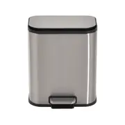 LIXEIRA 5 L LEXING - INOX/PRETO - Foto 1