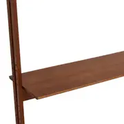 ESTANTE/DIVISÓRIA PARA TV DE ATÉ 60 POLEGADAS PAREDE/TETO 1,46 M X 2,41 M/2,80 M LIBRERIA - NOZES/PRETO - Foto 10