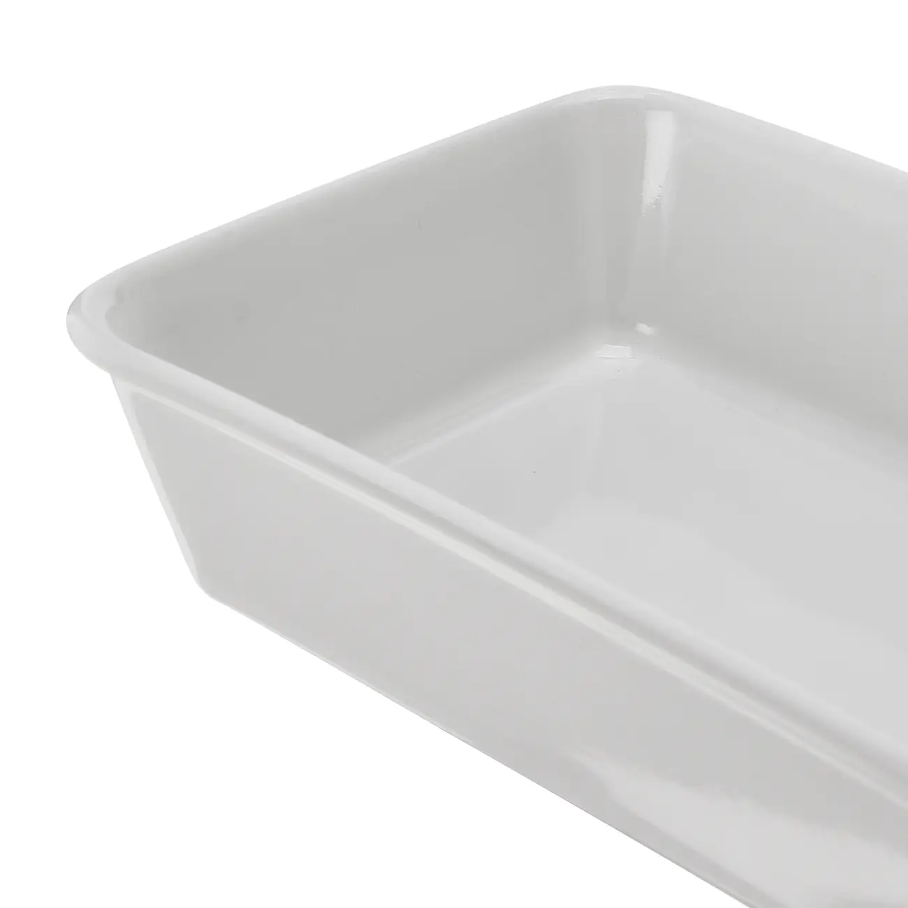TRAVESSA REFRATÁRIA 25 CM X 17 CM THEVY - BRANCO/BRANCO - Foto 4