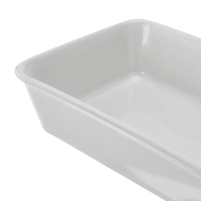TRAVESSA REFRATÁRIA 25 CM X 17 CM THEVY - BRANCO/BRANCO - Foto 4