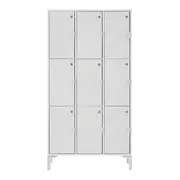 CONJ. 3 ARM LOCKER/ALTO/BAIXO SLEEK - BRANCO/GRANILITE - Foto 2