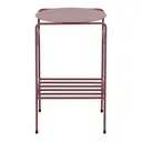 MESA LATERAL C/PRATELEIRA 33 CM X 33 CM NOLA