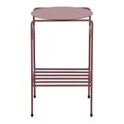 MESA LATERAL C/PRATELEIRA 33 CM X 33 CM NOLA - RUBY MOCHA - Foto 1