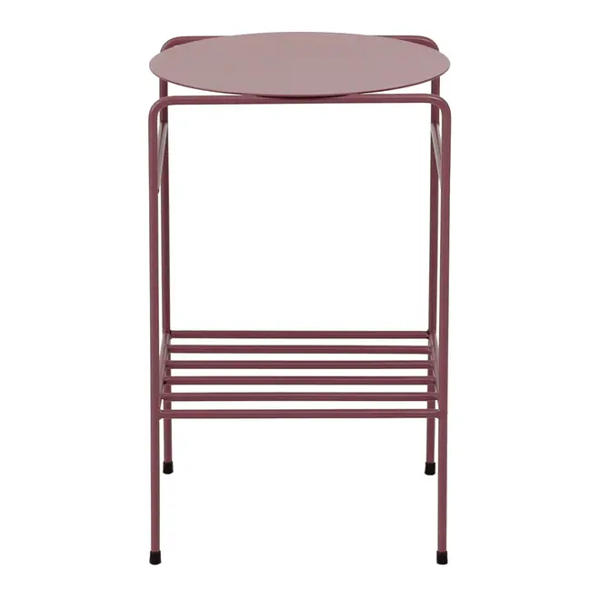MESA LATERAL C/PRATELEIRA 33 CM X 33 CM NOLA - RUBY MOCHA - Foto 1
