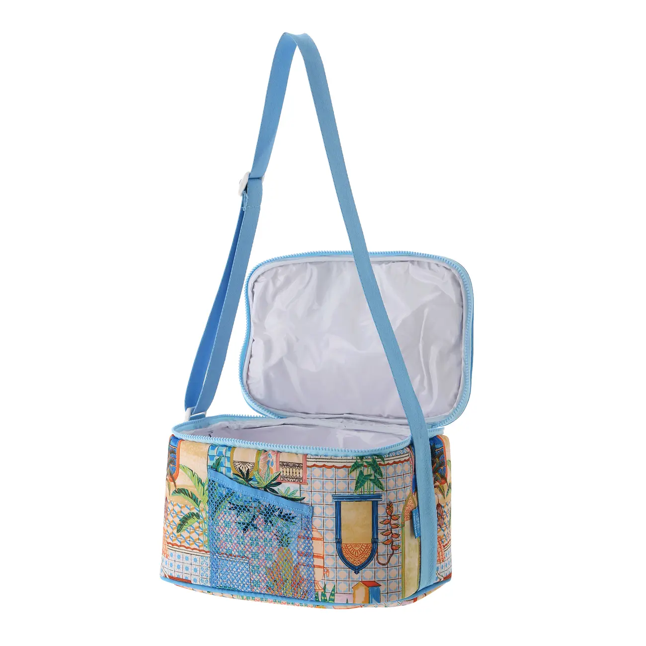BOLSA TÉRMICA SAUDADE TROPICAL - AZUL/MULTICOR - Foto 5