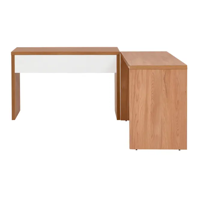 MESA DUPLA BOSS - OAK TAMMI/BRANCO - Foto 2