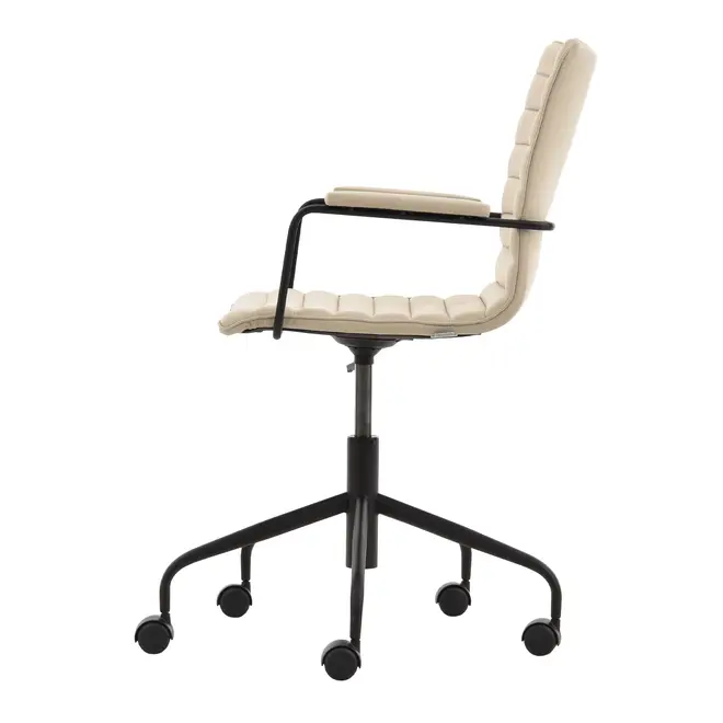 CADEIRA HOME OFFICE FENIKS - BEGE/PRETO - Foto 3