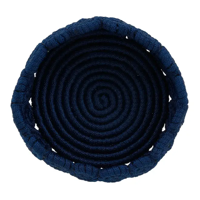 CESTO/CENTRO DE MESA 18 CM ARABESCO - AZUL ESCURO - Foto 4