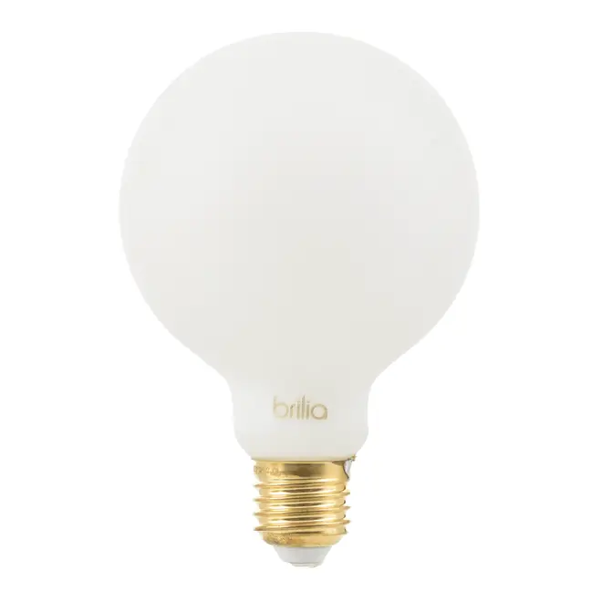 LÂMPADA LED MILK G95 E27 5W 127/220V BRILIA - BRANCO - Foto 1