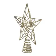 ADORNO ESTRELA PONTEIRA 23 CM NATAL ASTRAL - OURO - Foto 2