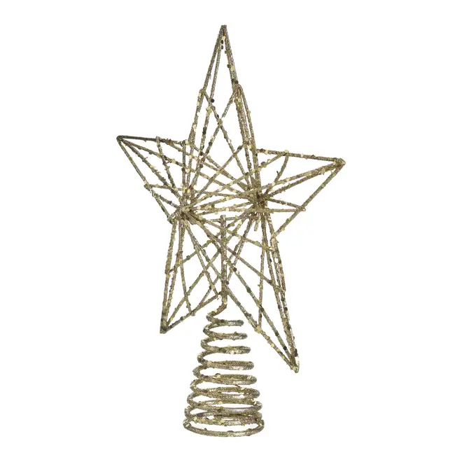 ADORNO ESTRELA PONTEIRA 23 CM NATAL ASTRAL - OURO - Foto 2