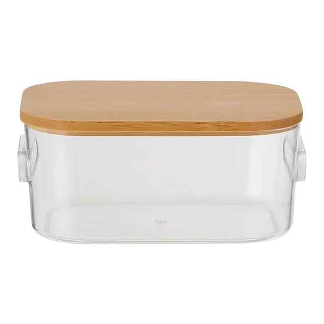 CAIXA 6 CM X 14 CM X 9 CM BAMBOO PRATIC - INCOLOR/BAMBU - Foto 1