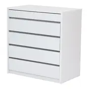 CÔMODA 5 GAVETAS 92 CM X 52 CM NIZE - BRANCO - Foto 2