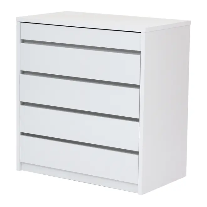 CÔMODA 5 GAVETAS 92 CM X 52 CM NIZE - BRANCO - Foto 2