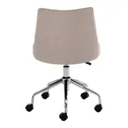 CADEIRA HOME OFFICE DANDY I - CROMADO/CAMELO - Foto 5