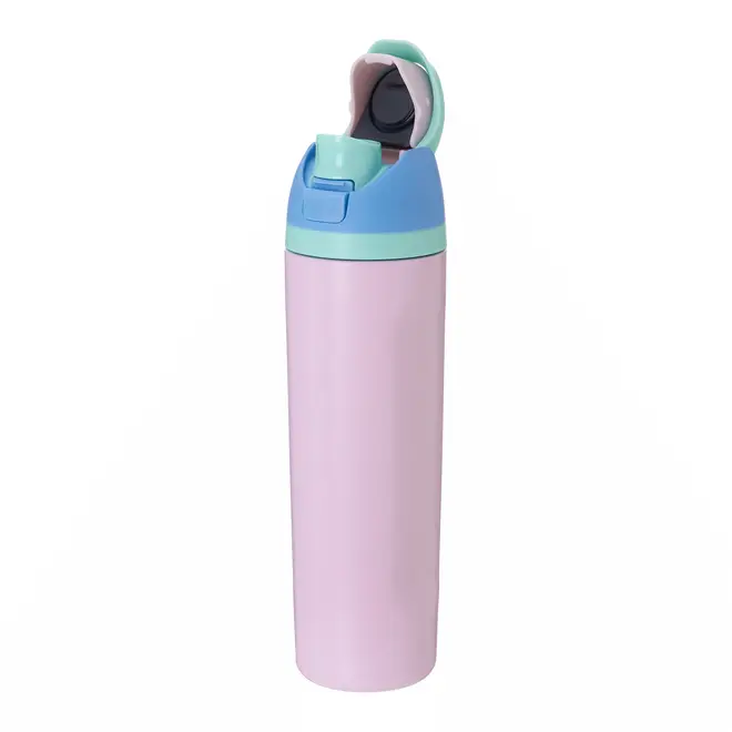 GARRAFA TÉRMICA 630 ML GLUP - ROSA CLARO/MULTICOR - Foto 5