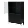 CRISTALEIRA 4 PORTAS 90X139 RIBS - PRETO/INCOLOR - Foto 8