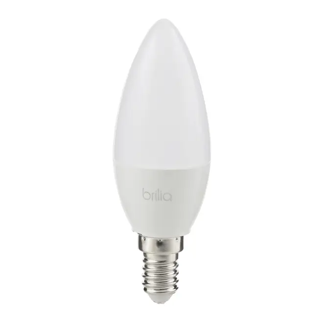LÂMPADA LED VELA E14 3W 127/220V BRILIA - BRANCO - Foto 4