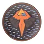 PRATO RASO MULHER PÁSSARO - AZUL/TERRACOTA - Foto 1