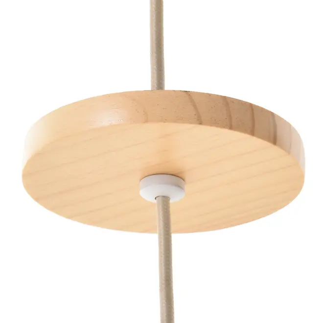 SUSPENSÃO 1,50 M WOODY - AMÊNDOA/NATURAL - Foto 2