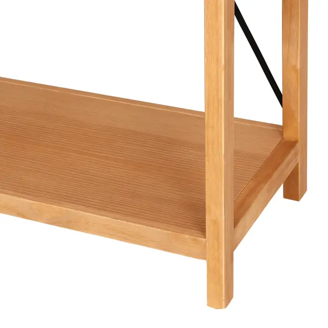 ESTANTE 98 CM X 2 M BEAM - AMÊNDOA/PRETO - Foto 6