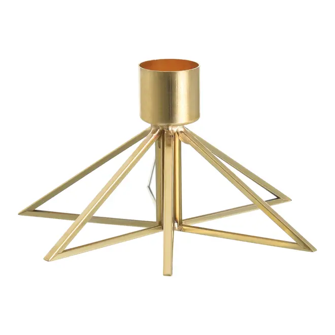 ESTRELA CASTIÇAL 6 CM NATAL ASTRAL - OURO/INCOLOR - Foto 2