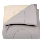 EDREDOM DUPLA-FACE CASAL/QUEEN 2,40 M X 2,50 M MISCELLAN - BEGE/CAMELO - Foto 7
