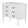 CÔMODA 3 GAVETAS 90 CM X 50 CM REGENCE - BRANCO PROVENCE - Foto 3