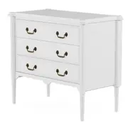 CÔMODA 3 GAVETAS 90 CM X 50 CM REGENCE - BRANCO PROVENCE - Foto 3