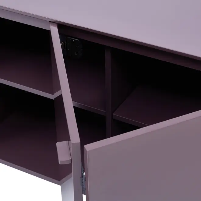 BUFFET 4 PORTAS 2 M X 45 CM THE FOLD - RUBY MOCHA - Foto 12