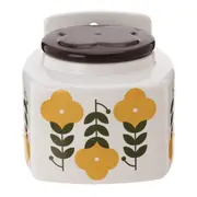 SALEIRO COM TAMPA BLOOMBELOT - BRANCO/MARROM DE LEI - Foto 1