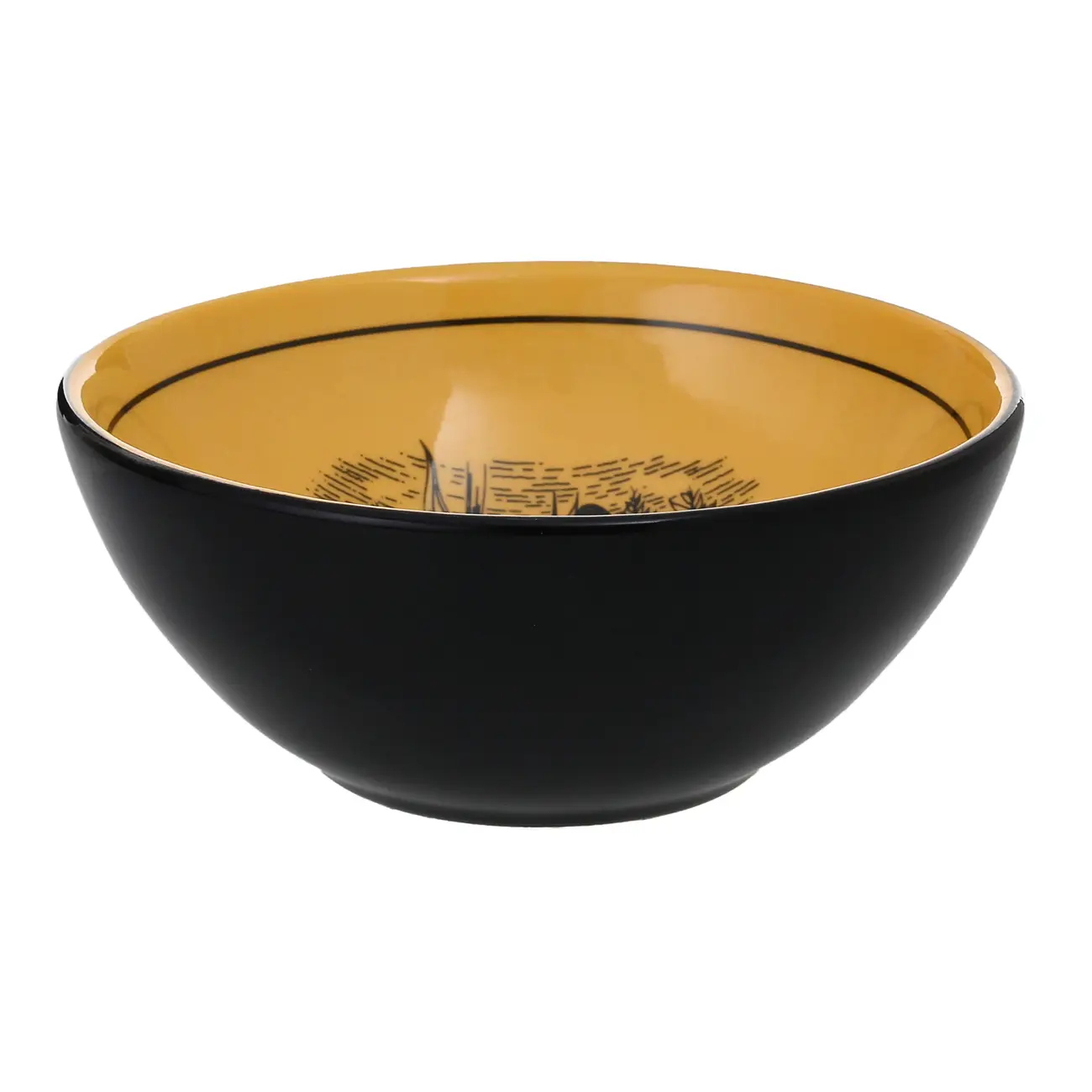 TIGELA 15 CM MAIZENA - AMARELO/PRETO - Foto 2