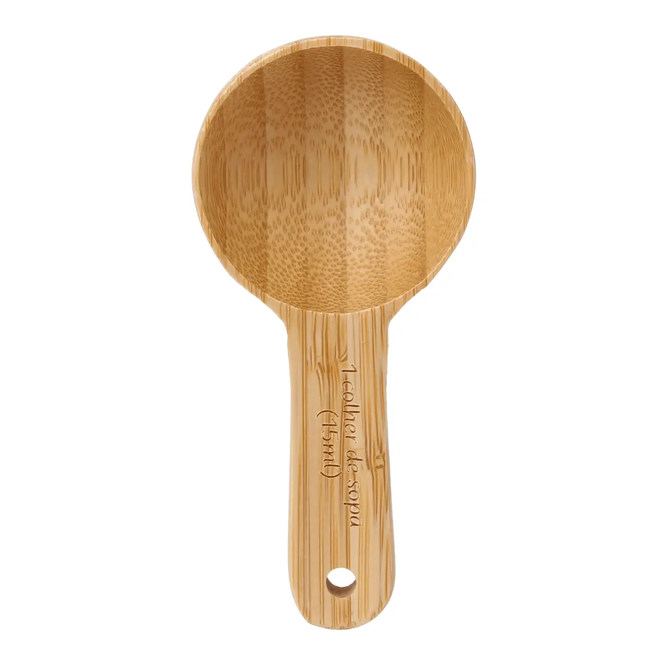 JOGO COM 5 COLHERES MEDIDORAS BAMBOO - BAMBU - Foto 3