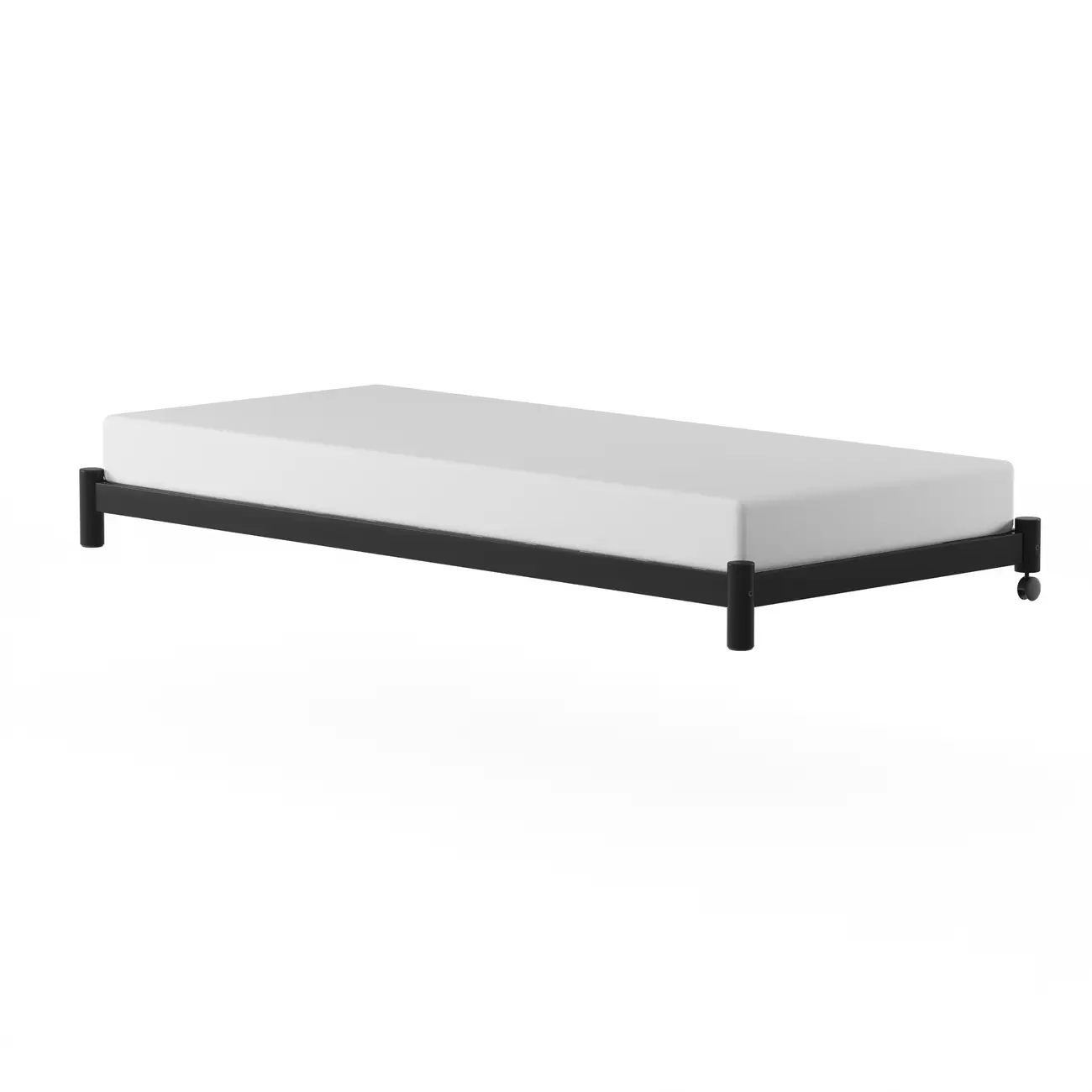 CAMA DE SOLTEIRO INFERIOR 78 CM FLAT - PRETO - Foto 4