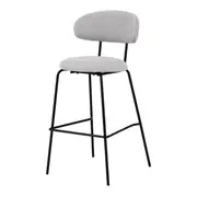 BANCO ALTO DISCUS - PRETO/CINZA - Foto 1