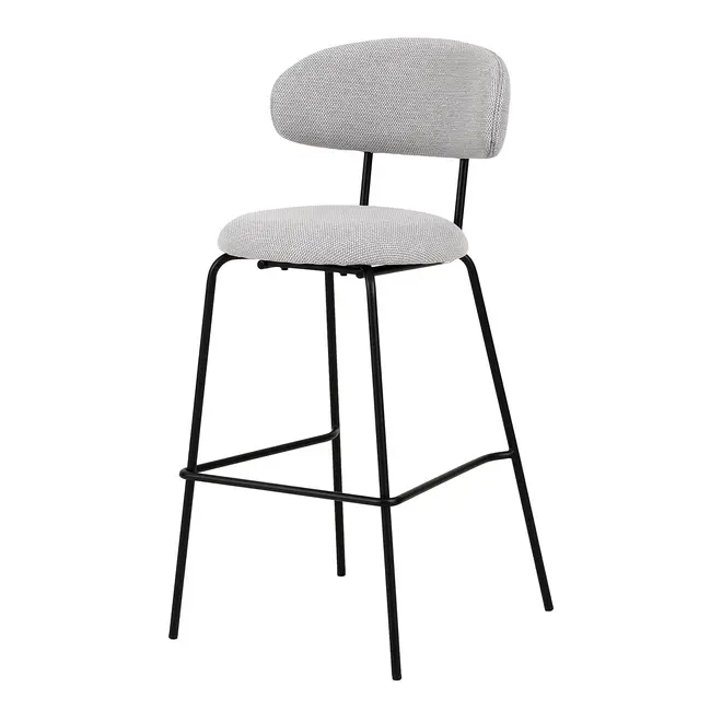 BANCO ALTO DISCUS - PRETO/CINZA - Foto 1