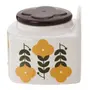 SALEIRO COM TAMPA BLOOMBELOT - BRANCO/MARROM DE LEI - Foto 3